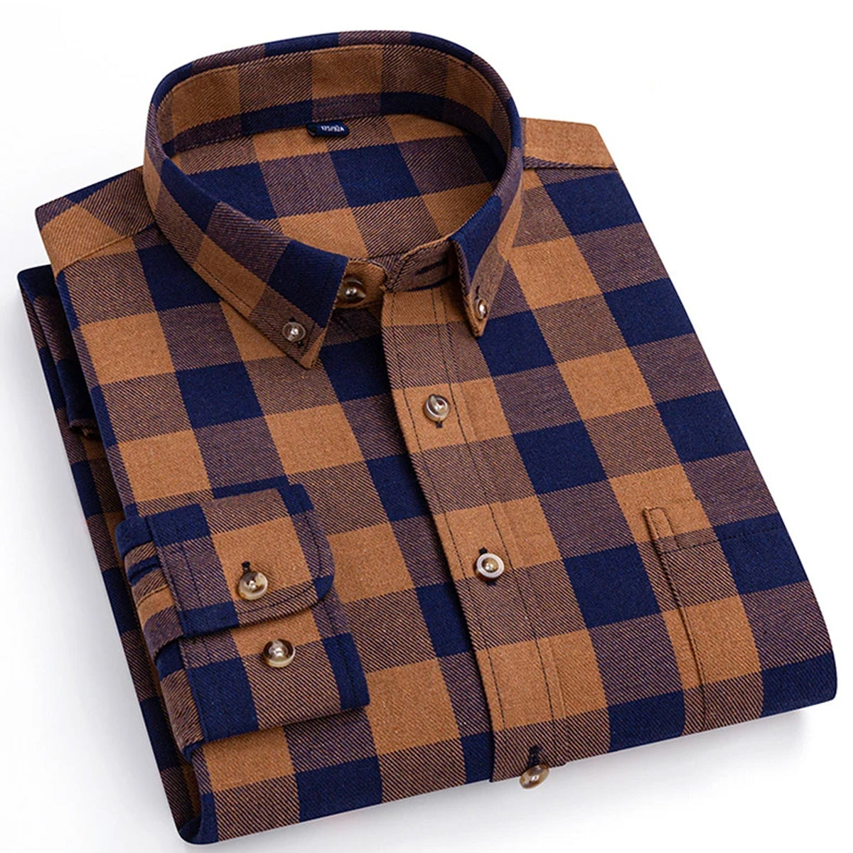 Men Regular Fit Solid Spread Collar Formal Shirt